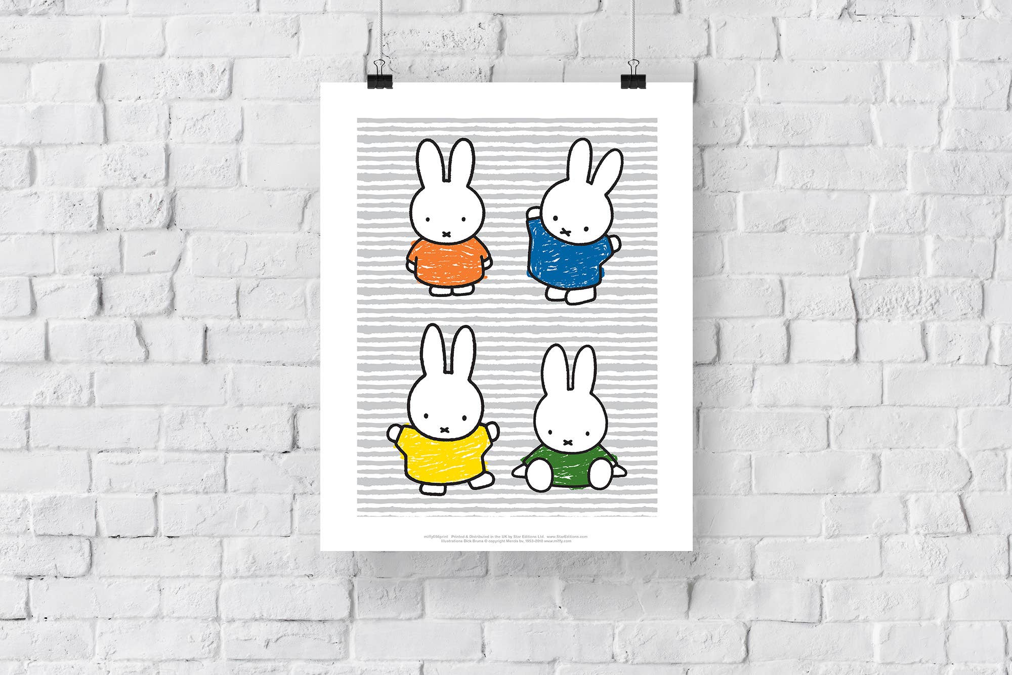 Star Editions – wholesale Art print – Miffy - 4 Images Of Miffy - 11X14” Premium Art Print2