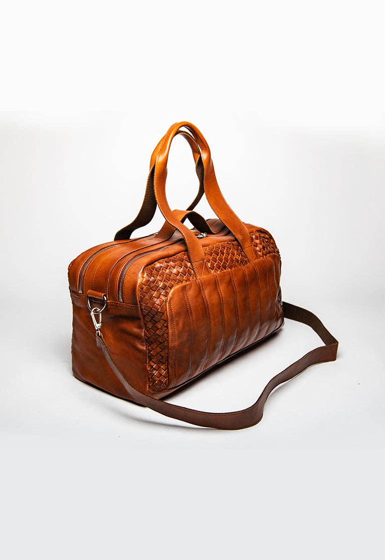 Hides - Wholesale Weekender Bag - Men's - Woven Leather Weekender Duffel Bag7