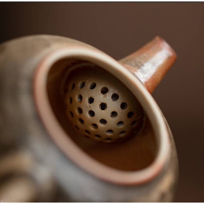 Gohobi (We cover U.S. import duties) - Wholesale Tea Pot - Gohobi Handmade Black Ink Hand-painted Cat Teapot 0024