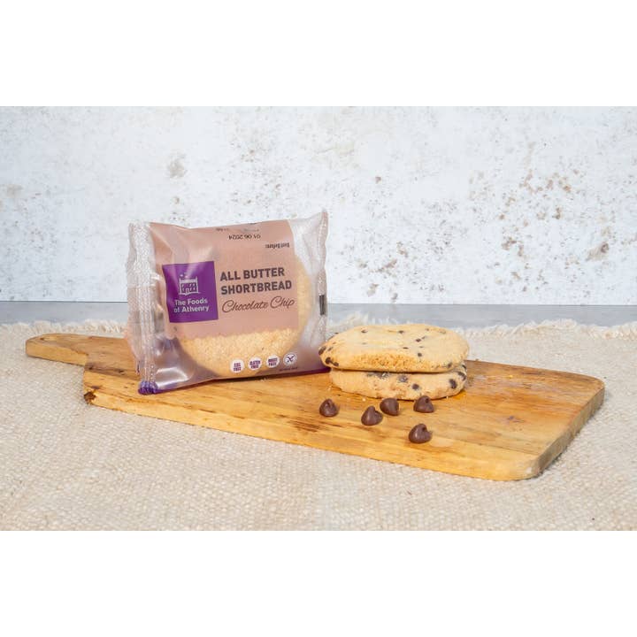Chocolate Chip All Butter Shortbread Twinpack for wholesale by The Foods of Athenry