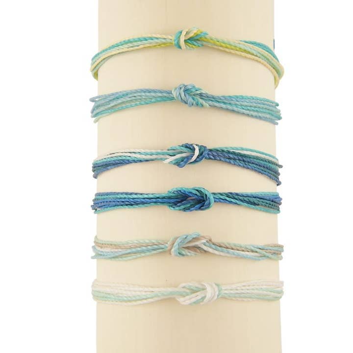 World End Imports Jewelry & Gifts - Wholesale Jewelry Set - Ak Reef Knot Wax Cord Ocean Colors-12