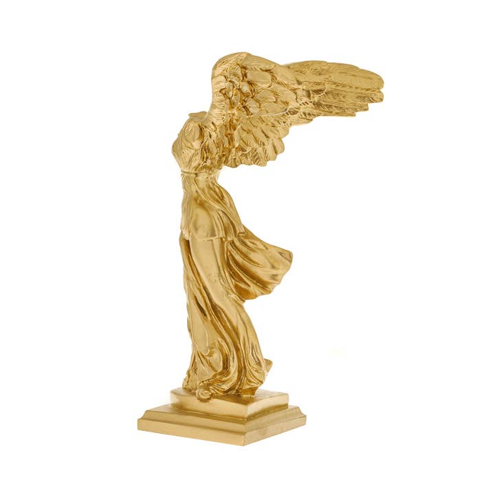 ARTIA LTD – Escultura por atacado – Vitória - Nike Winged Goddess of Samothrace 30cm Cor dourada