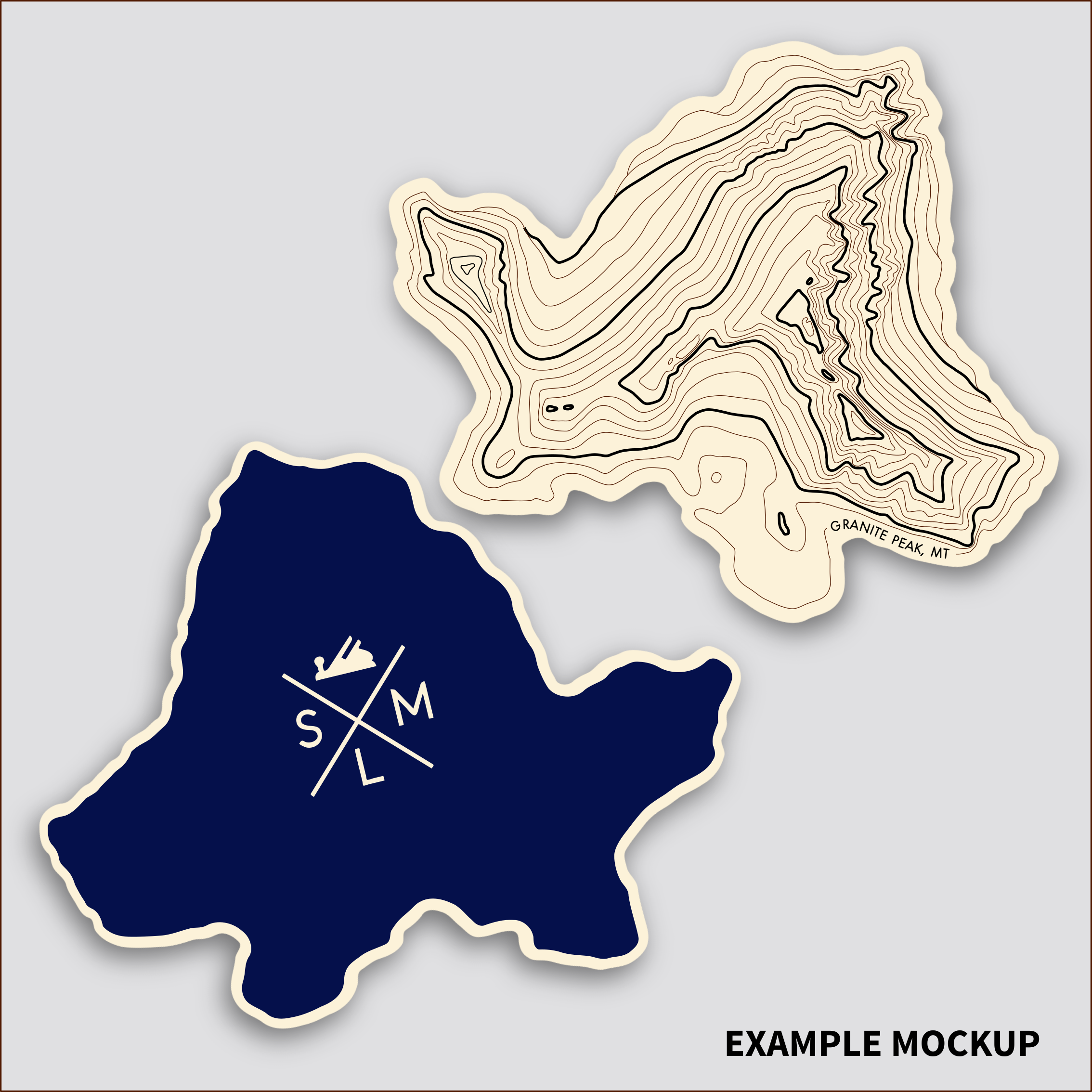 SML | Simple Modern Living - Wholesale Coasters - Custom Topography - Coaster Singles4