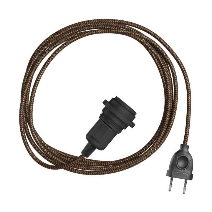Snake Zig-Zag para pantalla - Lámpara plug-in con cable de tela para venta al por mayor de LIGHTINUP S.R.L.