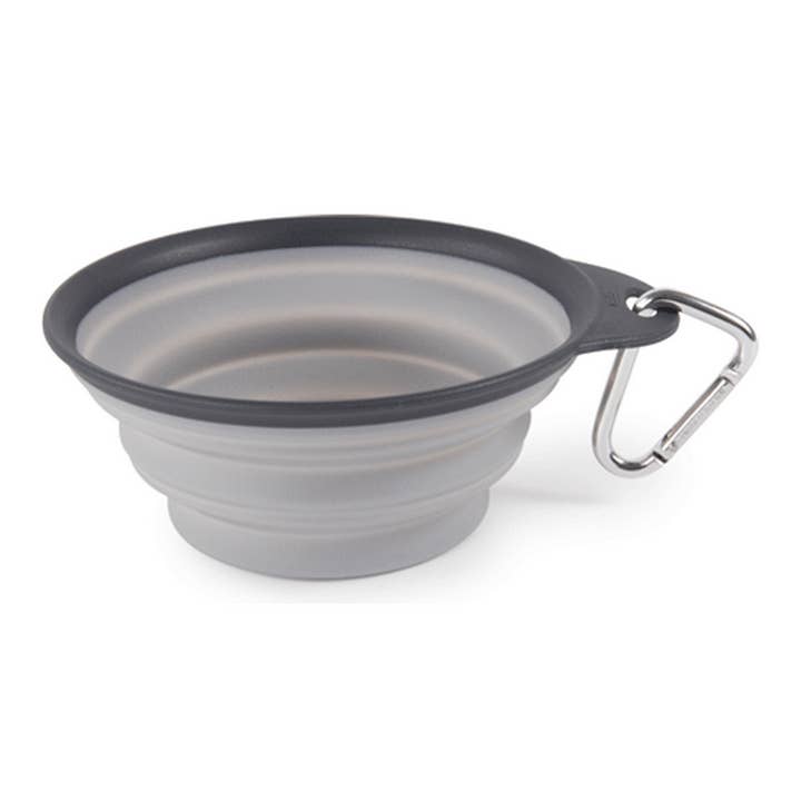 Dexas Collapsible Travel Cup 2-cup Lt Gray for wholesale by King Wholesale Pet Goods