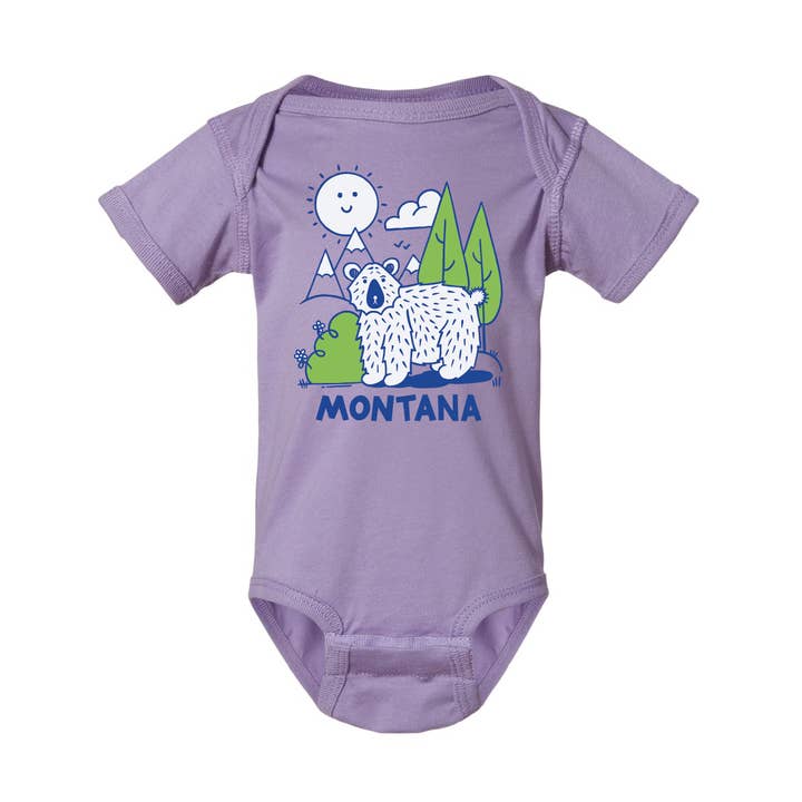 Body de Bebé Abraço de Urso por atacado de Montana Shirt Co.