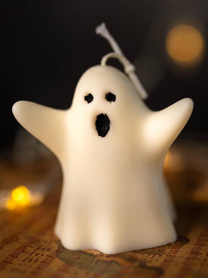 Velas fantasmas | Velas de Halloween | Velas em forma de fantasma | Fantasmas de decoração de Halloween | Velas de outono | Velas de cera de soja | Conjuntos de presente por atacado de MySunshineCandless