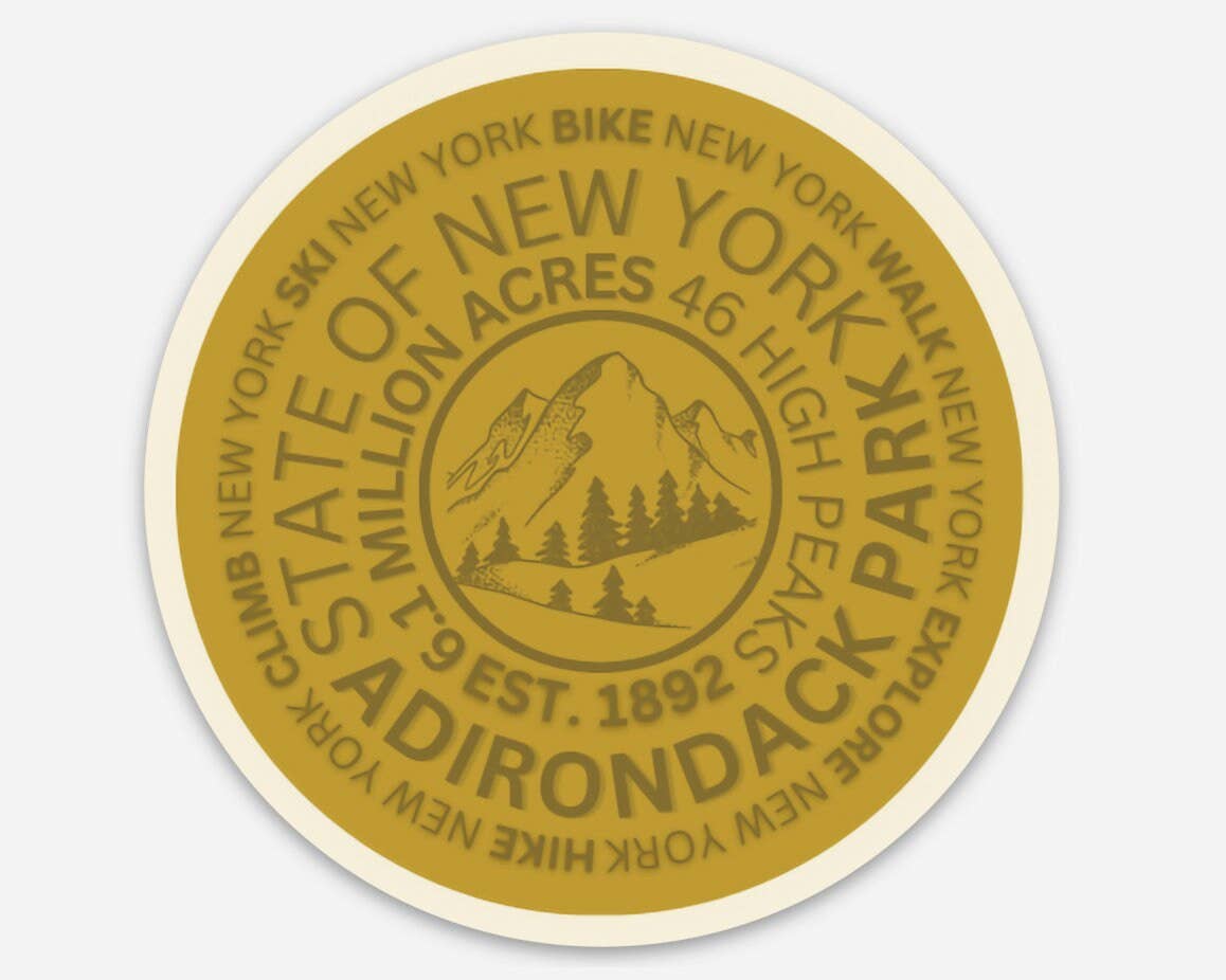 Just Wandering Co. - Wholesale Sticker - ADK Mountain Marker Sticker, Hiking Gift, 46, Water Bottle6