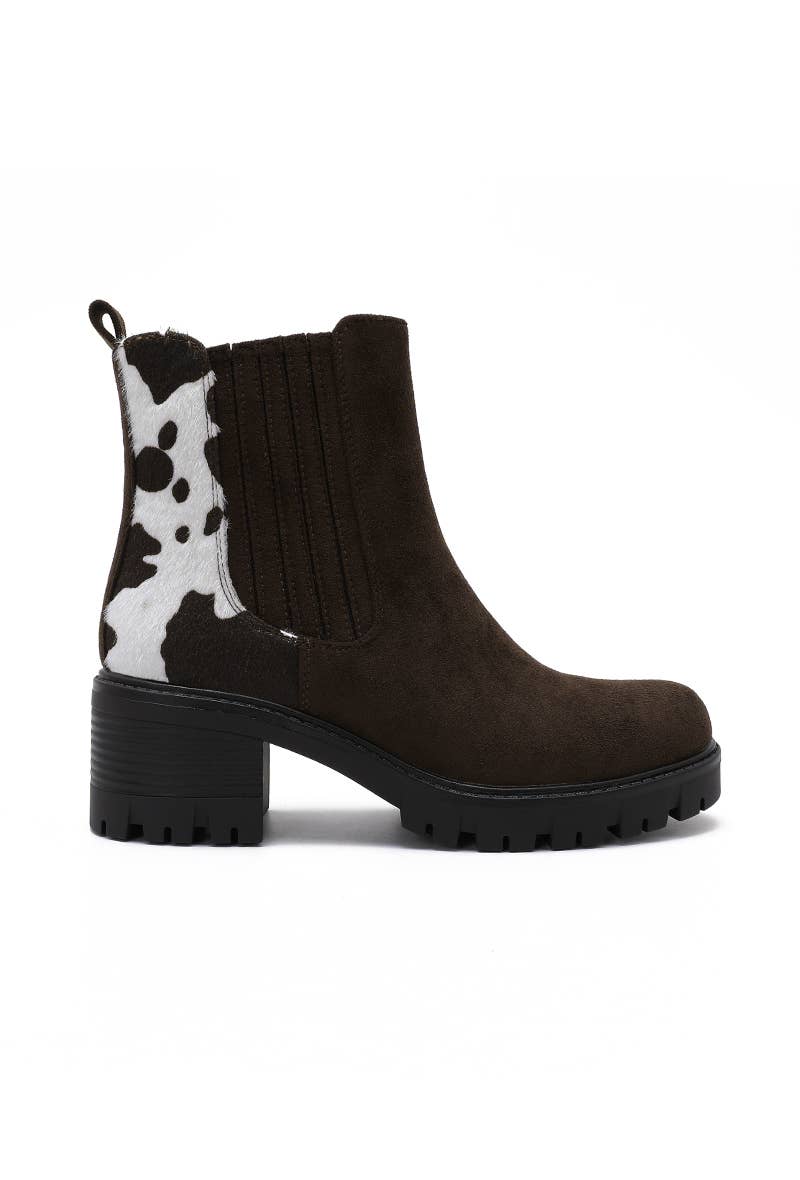 Joia Paris - Wholesale Boots - Women's - Women's ankle boots with block heel and lug sole WZ-7125