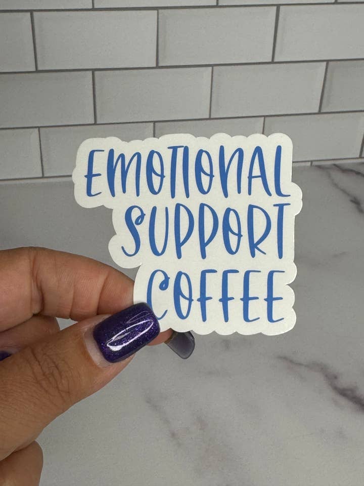 Emotional Support Beverage Vinyl Sticker Set (7 Options) for wholesale by Schwingline Shop