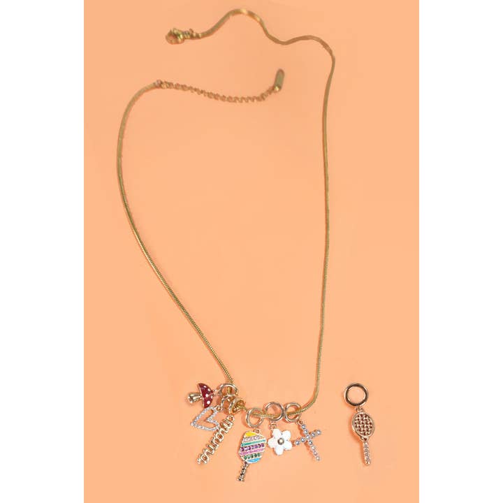 JOSSLYN by wall to wall – Großhandel Individueller Charm/Anhänger – CLUSTER-ANHÄNGER — ANHÄNGER AUS TITANSTAHL ODER MESSING | 40CM10016