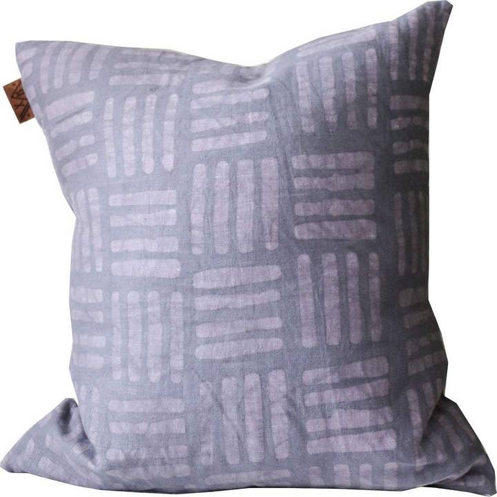 xN Studio – wholesale Dekorativ kudde – Batik Mauve HASH Mark Kudde