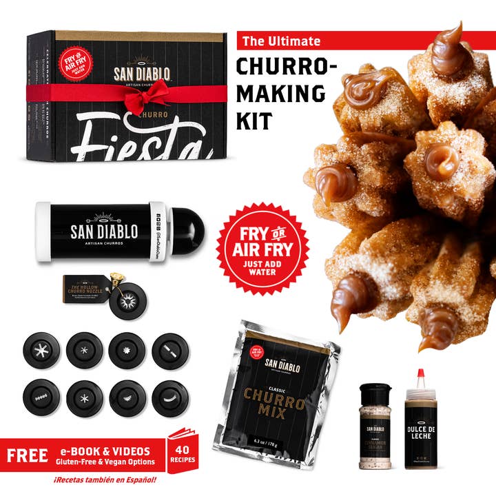 San Diablo Artisan Churros - Wholesale DIY food kit - Churro Fiesta in a Box: The Ultimate Churro-Making Kit1