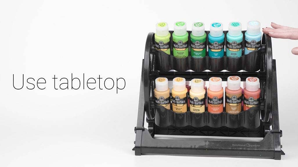 Plaid Crafts - Wholesale Bottle Rack/Holder - Plaid ® Rotational Organizer Paint Supply Storage Caddy5