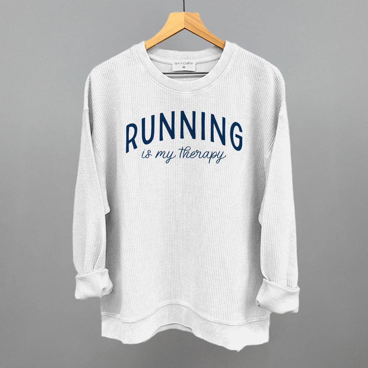 Ivy + Cloth - Wholesale Graphic Sweatshirt - Women's - Running Is My Therapy4