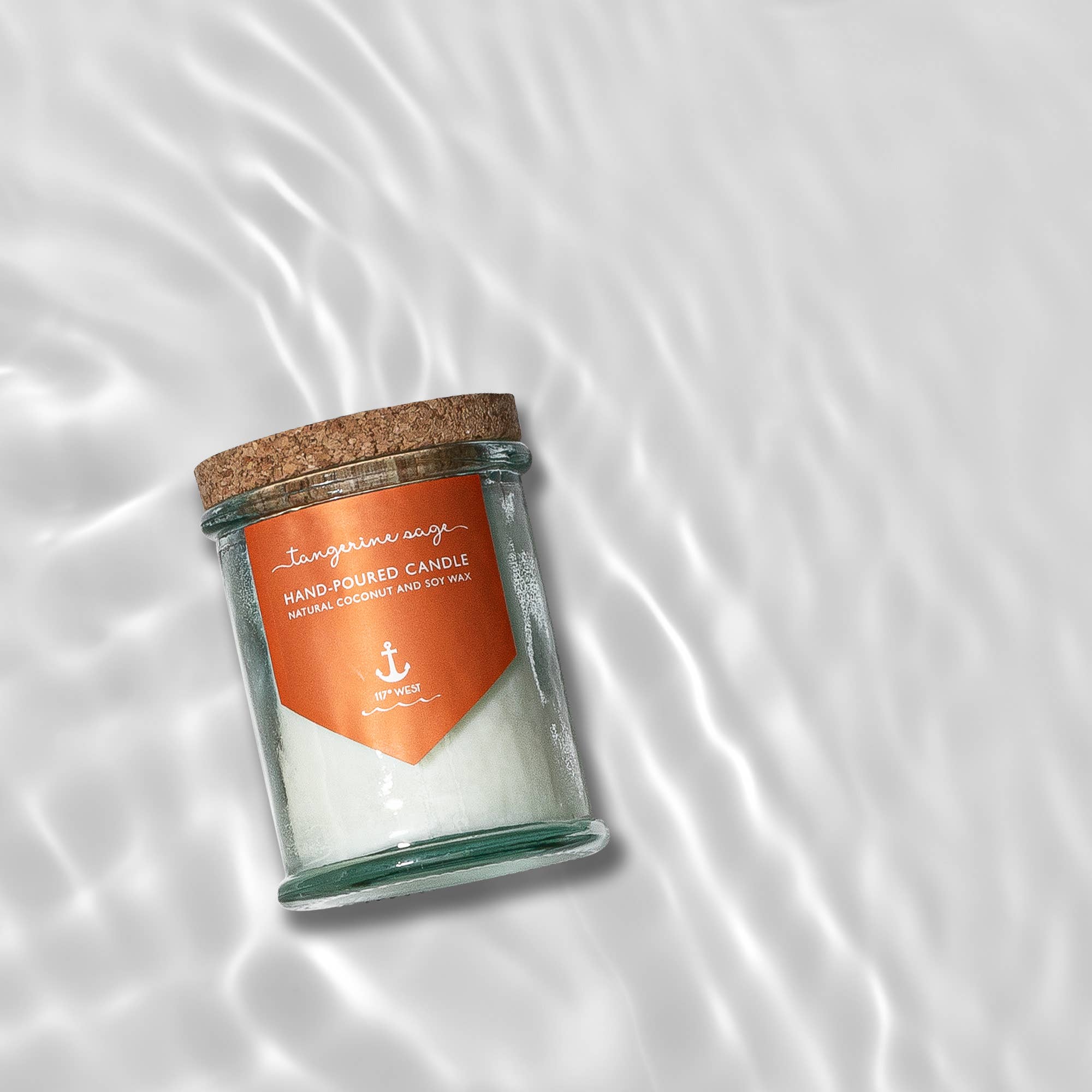 117º WEST by San Diego Natural Soap Company - Wholesale Jar/Filled Candle - 117º West Coconut Soy Candle in Recycled Glass3