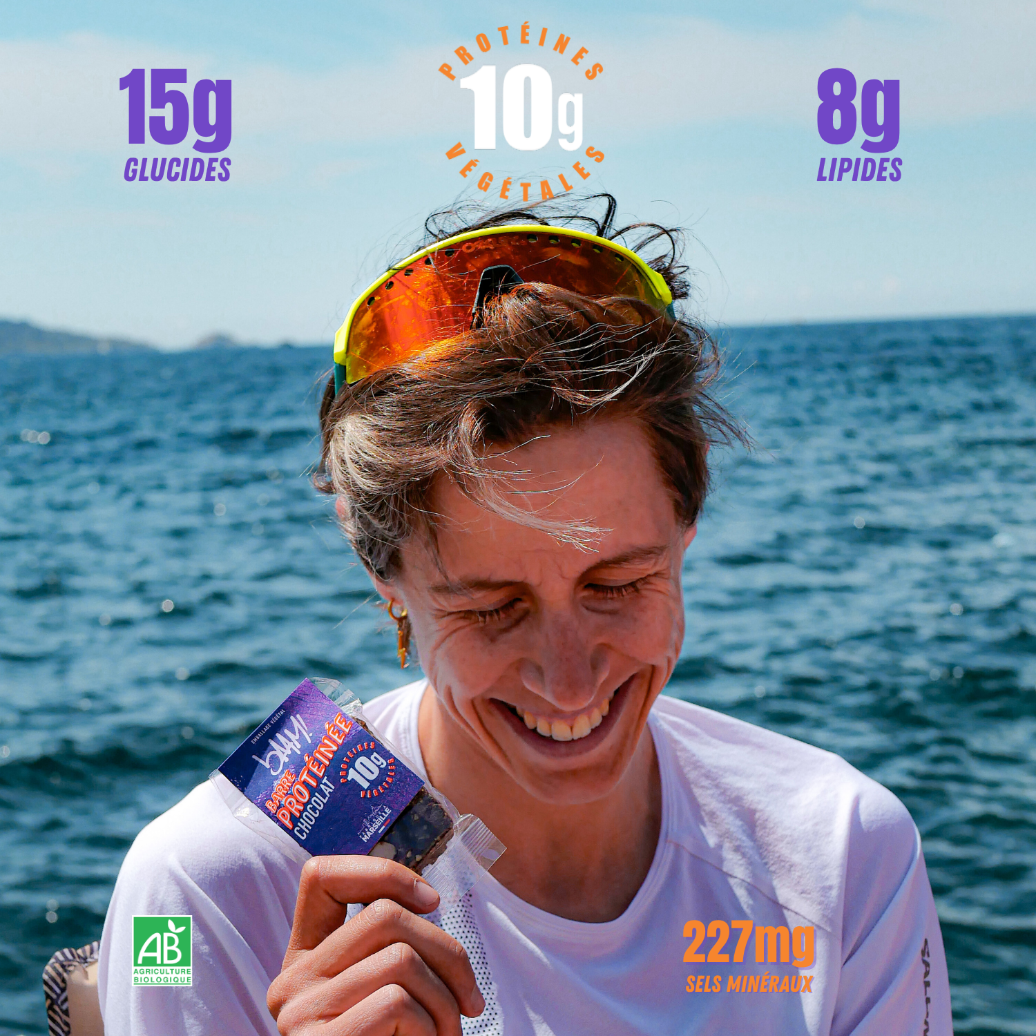 bAAM! - Wholesale Snack Bar - Organic protein bar (40g) - CHOCOLATE 💜1