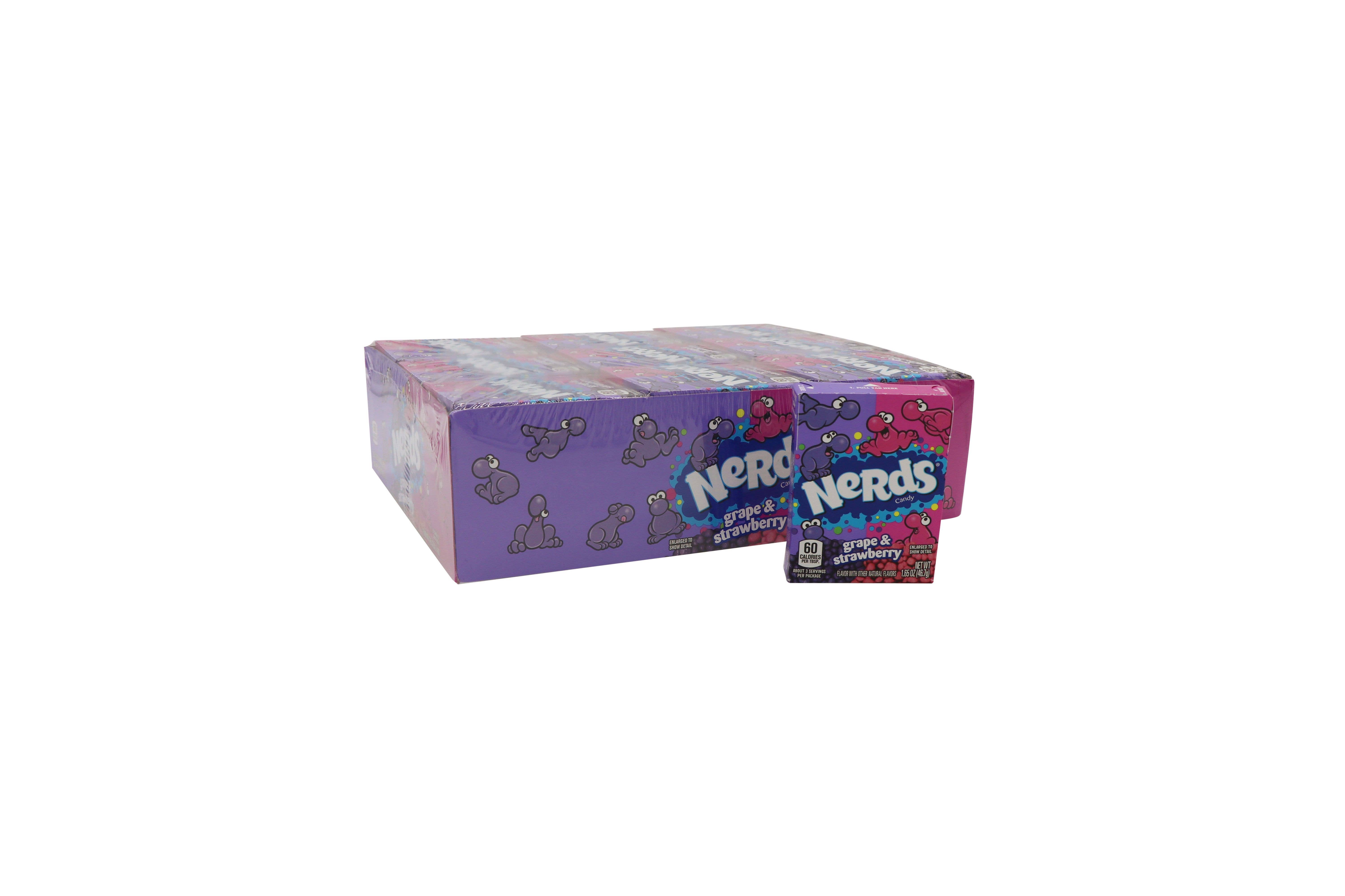 Grandpa Joe's Candy Shop - Wholesale Hard Candy - Nerds Candy, Grape And Strawberry, 36ct1
