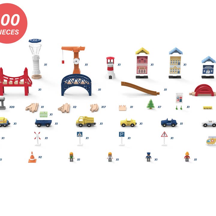 Leo & Friends - Wholesale Toy Set - Kids - Leo and Friends Railway City Set - Creative Construction Kit1