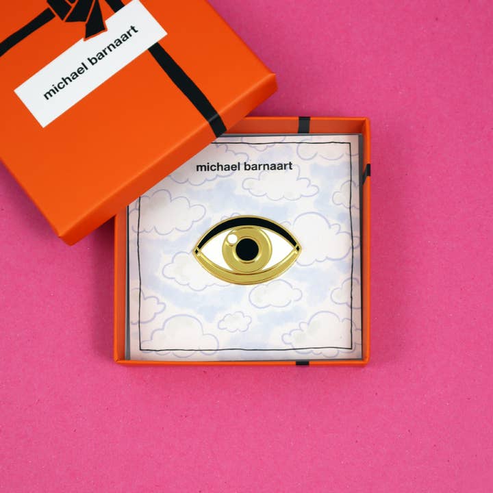 Eye brooch (numbered) for wholesale by Michael Barnaart