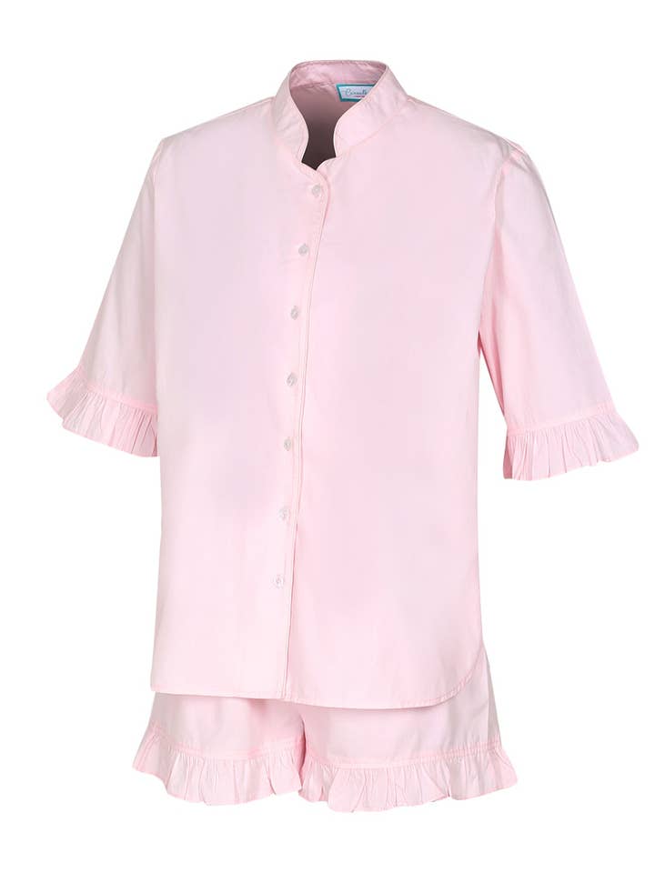 Mandarin Collar Sleeper Set, Girls for wholesale by Carvalho Couture