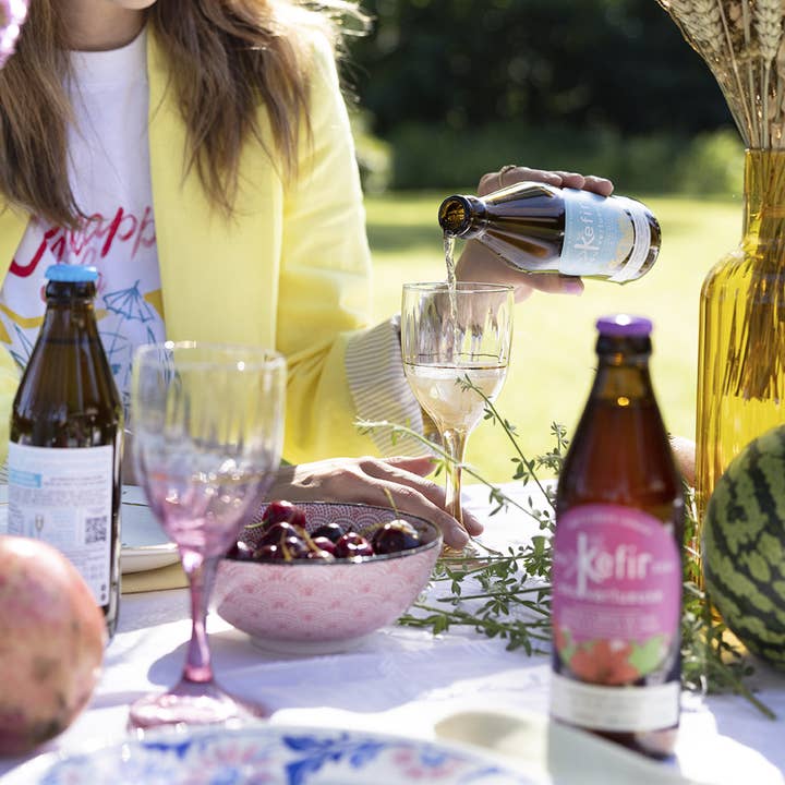 Kéfir Eau Vertueuse – Engroshandel Kombucha – Kefir Vand Dydig med Økologiske Hyldeblomster