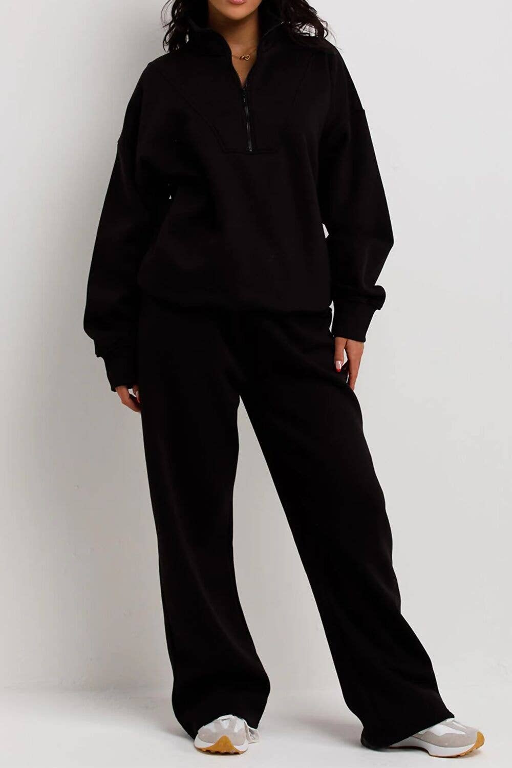 justyouroutfit - Wholesale Lounge Set - Women's - SWEATSHIRT WITH STRAIGHT-LEG JOGGER5