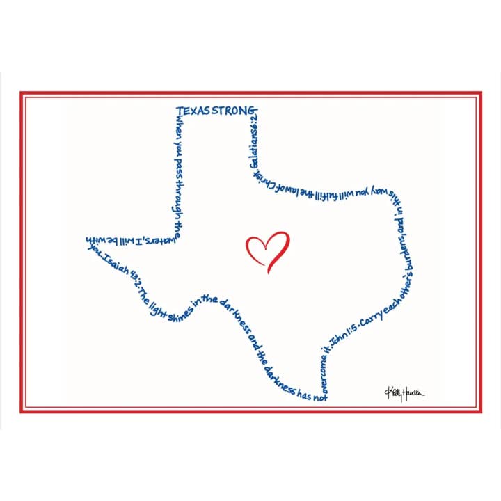 Texas Strong Note Card Set for wholesale by Inspirational Arts - Faith-inspired Christian gifts