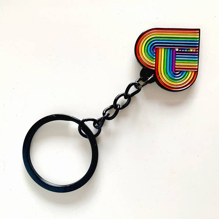 LGBTQ Hart Sleutelhanger voor wholesale door Merch Paper Co