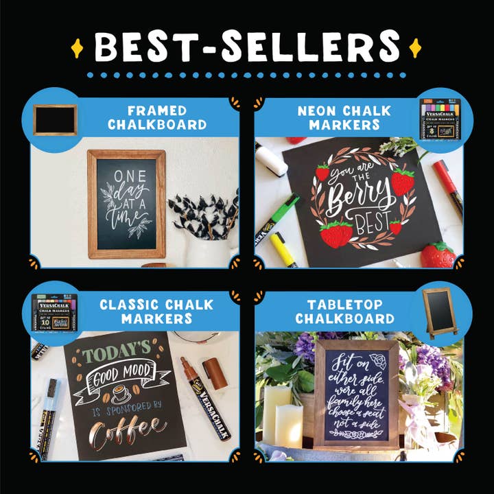 VersaChalk – wholesale Chalkboard – A-Frame Sidewalk Chalkboard + Fine Tip White Marker7