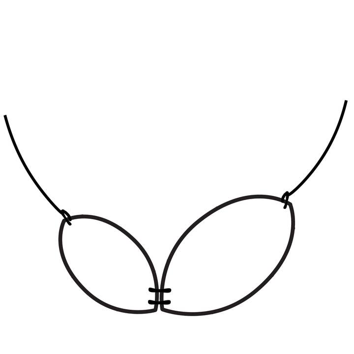 Duo Necklace Marquise Uplift for wholesale by Material+Movement