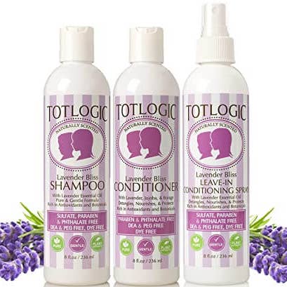 Logic Products – Großhandel Haarshampoos – TotLogic 3-teiliges Haarpflegeset - Lavendelglück