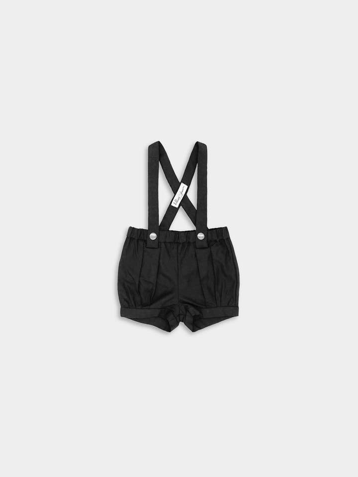 Lillies Dream – wholesale Shorts - Barn – Hängselshorts i linne - Svart