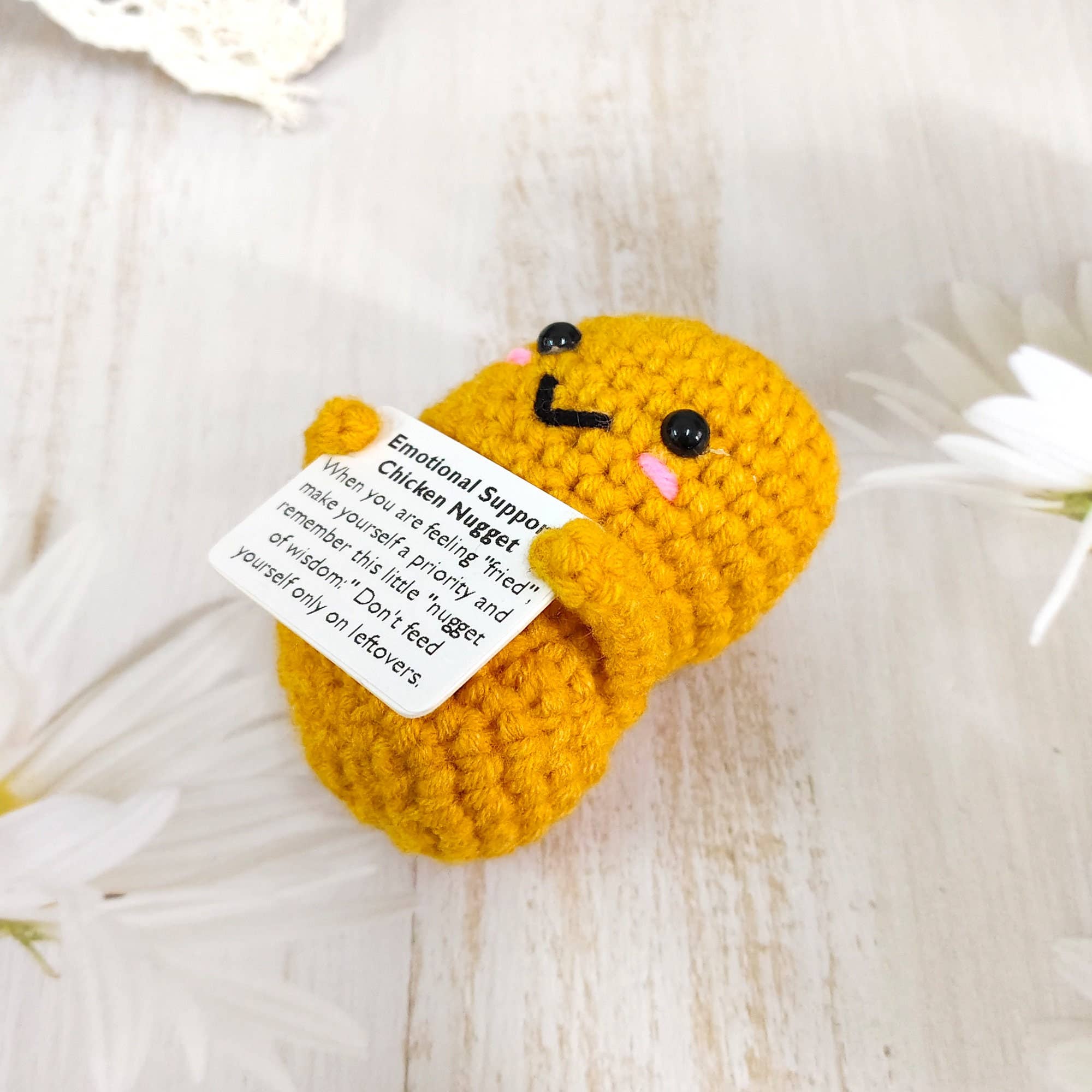 Anh2 LTD - Vente Peluche – enfant et bébé - Crochet de poulet au crochet, poulet de soutien émotionnel fait main8