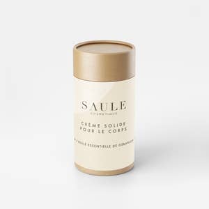 Saule Cosmétique - Wholesale Solid Lotion - SOLID BODY CREAM - GERANIUM ESSENTIAL OIL