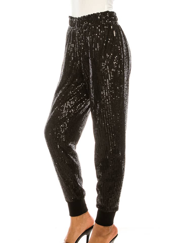 W.A.Y. --Wonderful And Young - Wholesale Pants - Women's - W.A.Y SEQUIN JOGGER