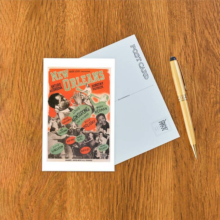 Found Image Press - Wholesale Postcard - Postcard AP-301 Poster for New Orleans Jazz1