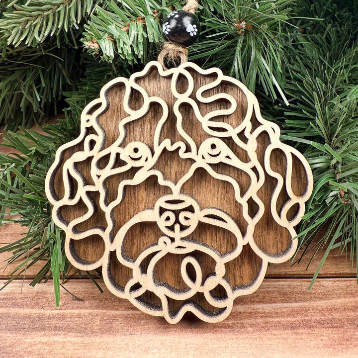 Laberdoodle Dog Ornament, Pet Store, Gift for Dog Owner for wholesale by Rocky Knoll Co.