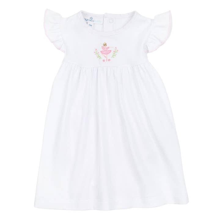 Vestido Bordado Twinkle Toes por atacado de Magnolia Baby