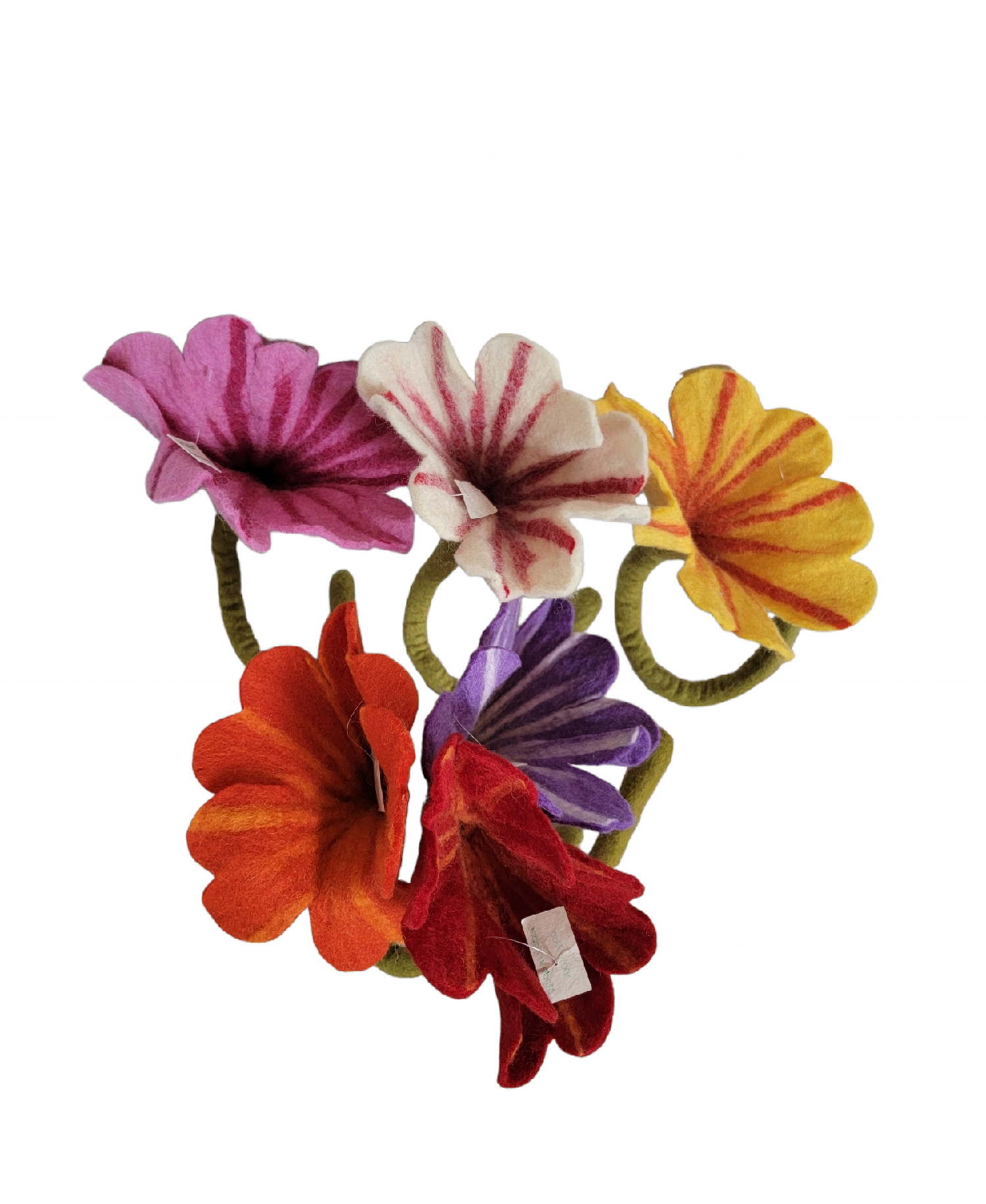 Evergreen Guardian Imports - Wholesale Artificial Flowers - H169 Wool Felt Standing Big Flowers1