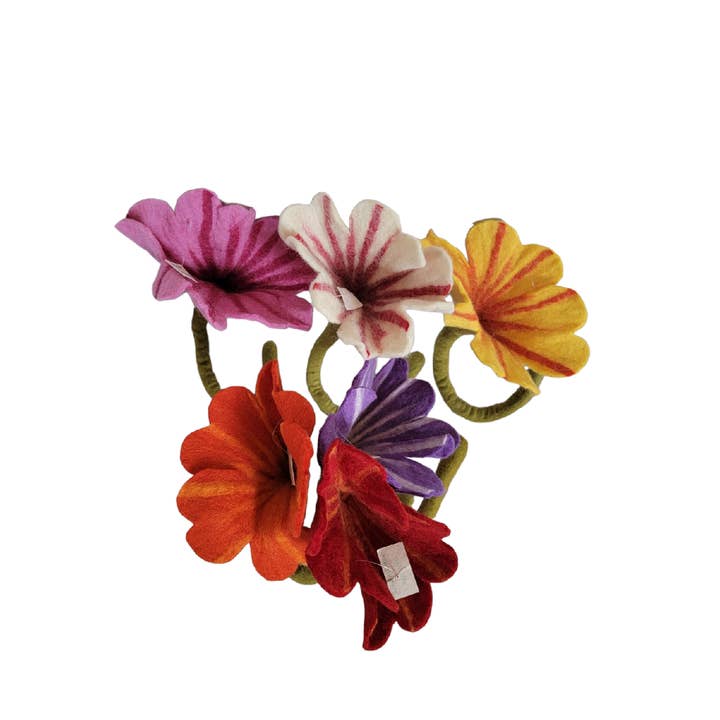 Evergreen Guardian Imports - Wholesale Artificial Flowers - H169 Wool Felt Standing Big Flowers1