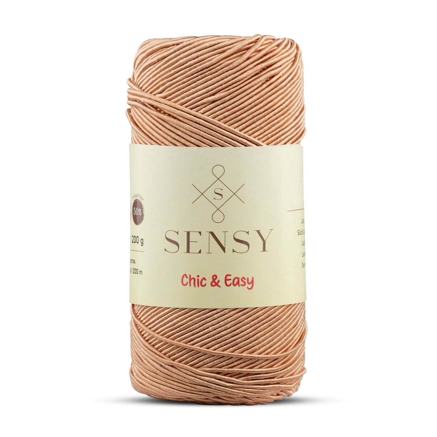 Sensy - Wholesale Yarn - Sensy Premium Chic & Easy 1.5mm 218 Yards 50% Cotton 50% Polyester Rope Crochet Bag Cord Crochet Thread40