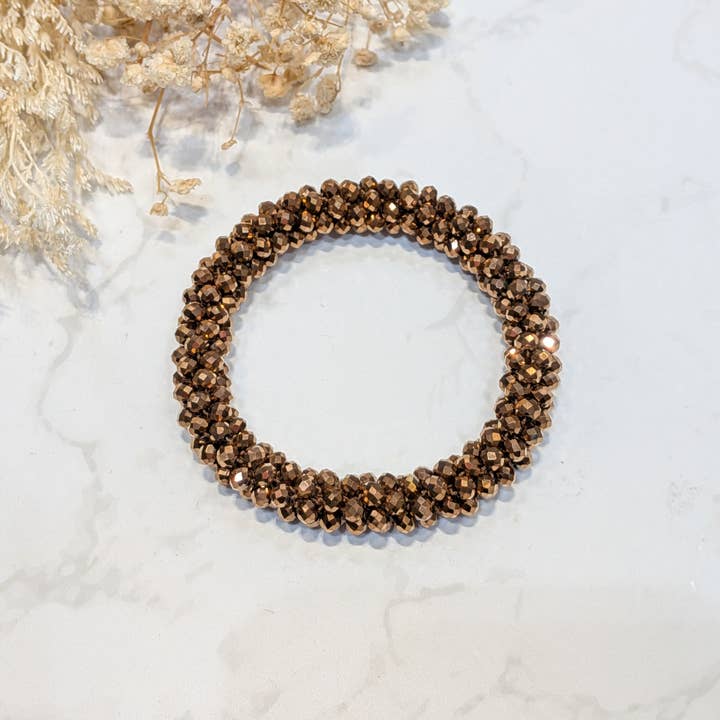 LOLO & YAYA - Wholesale Link & Chain Bracelet - Black-tone crystal effect bracelet28