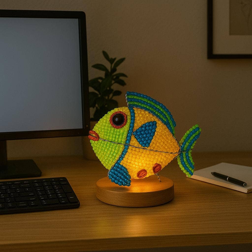 Beadworx By Extol Accessories Ltd. - Wholesale Accent/Desk Lamp - Lamp, Fish3