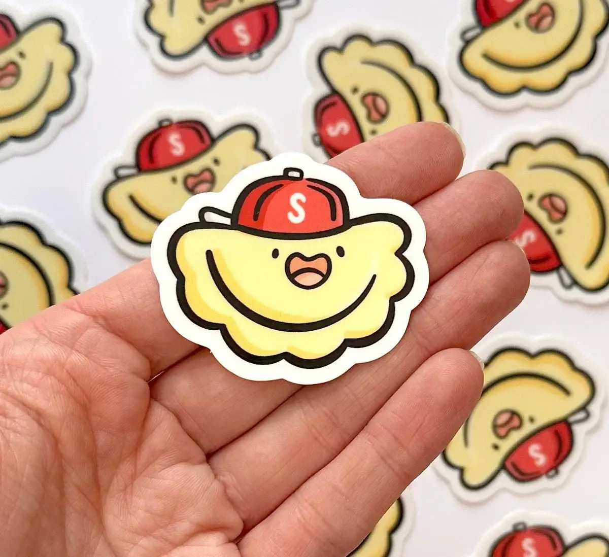 Shop Emily M - Wholesale Sticker - Pittsburgh Pierogi (Sauerkraut) Mini Sticker 1