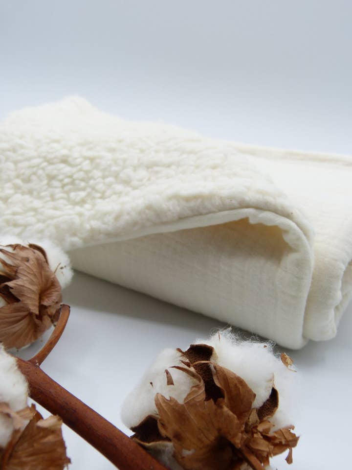 Coperta Clotilde in cotone biologico - Ecru per la vendita all'ingrosso da parte di Tijala