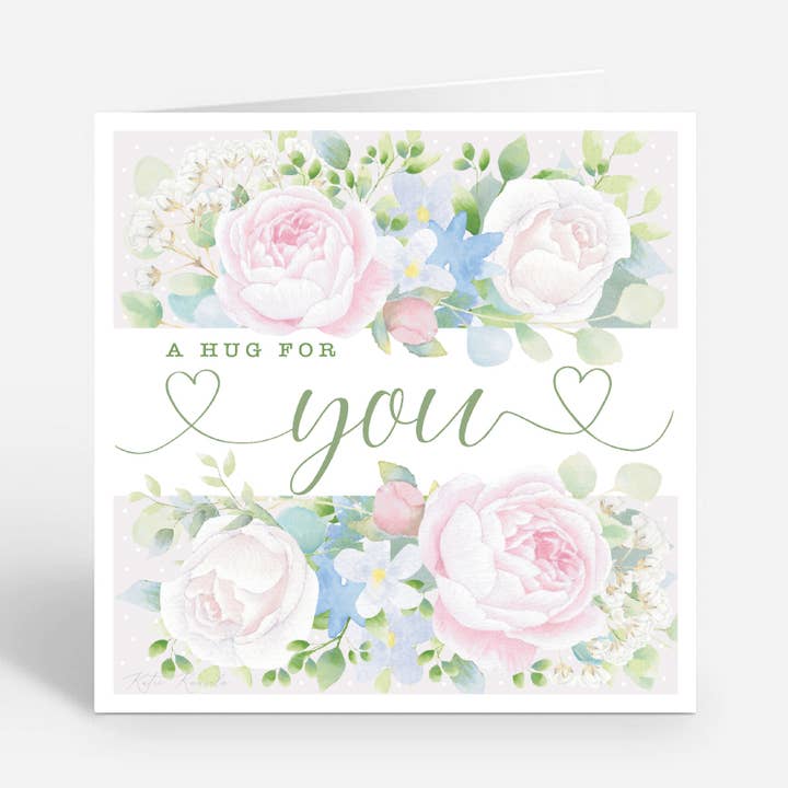 Carte de calligraphie avec des fleurs pour la vente par Rosenheart