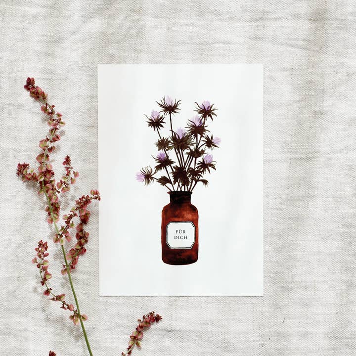 Postcard - For you | Apothecary jar for wholesale by Leo La Douce GmbH