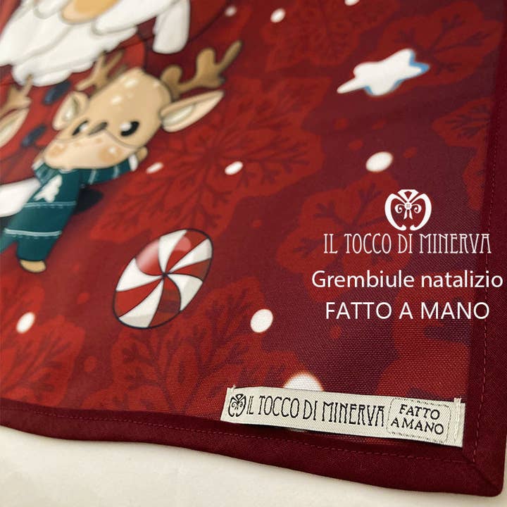 Tablier de Noël enfant - Fait main pour la vente par Il Tocco di Minerva
