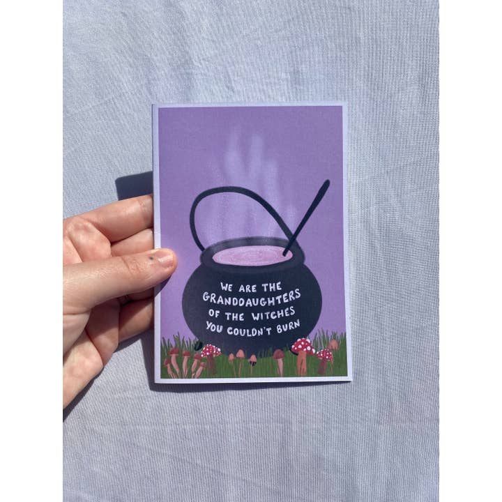 Kai Kathleen – wholesale Everyday greeting card – Witches A6 Recycled Eco Greetings Card With Envelope